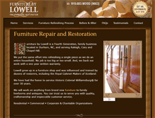 Tablet Screenshot of furniturebylowell.com